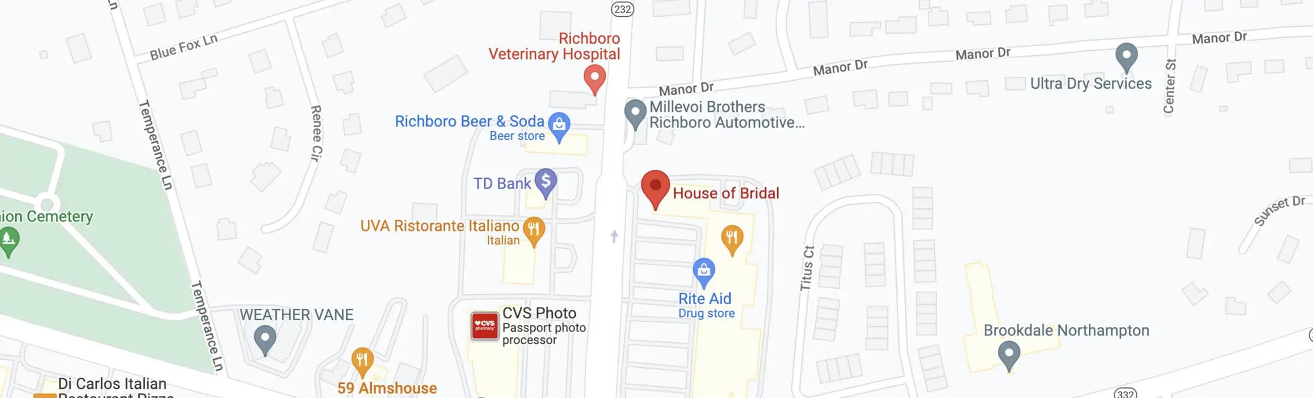 House of Bridal by Dress Up Time location