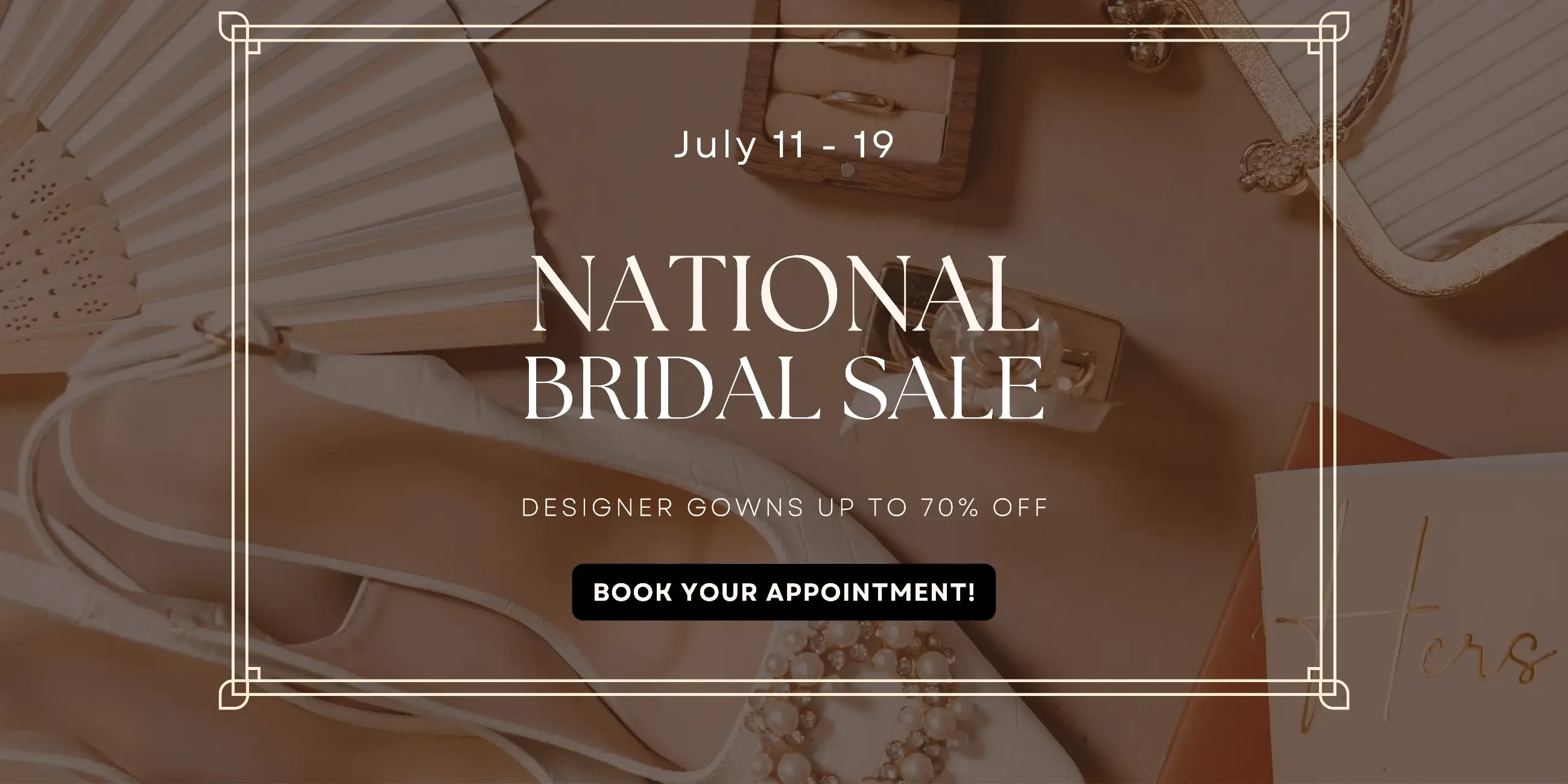 National Bridal Sale Desktop Banner