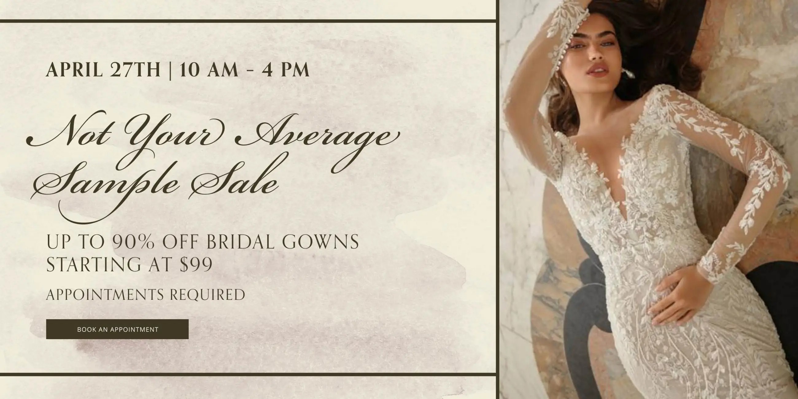 Sample Sale Desktop Banner