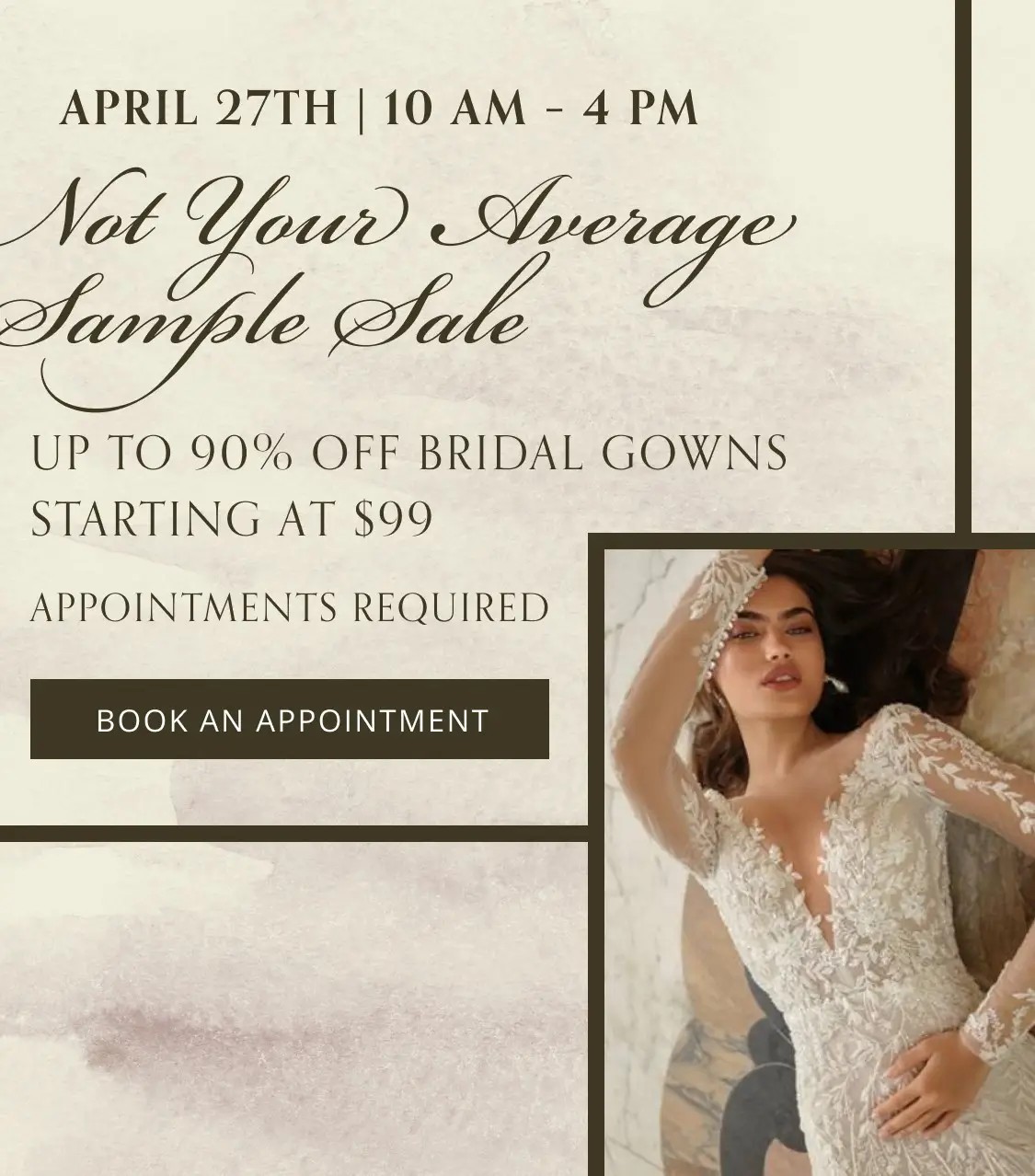 Sample Sale Mobile Banner