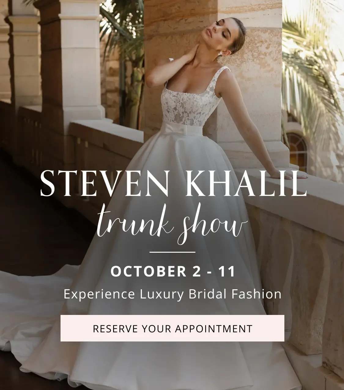Steven Khalil Trunk Show Mobile Banner