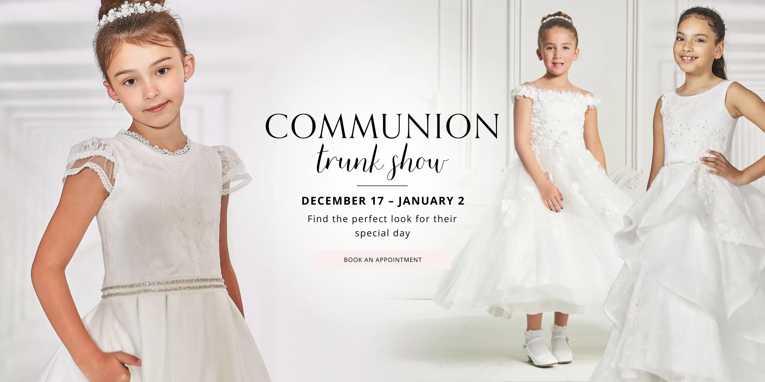 Communion Trunk Show Desktop Banner